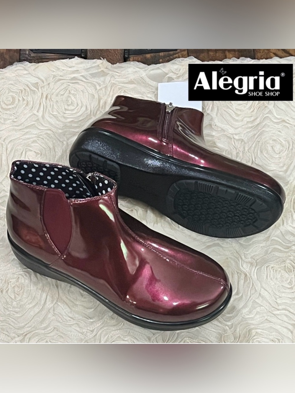 Alegria climatease Rain boot Plum Glitter  Boots EU 36 
Us 6/6.5